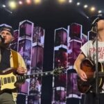 Zach Bryan and lumineers on stage